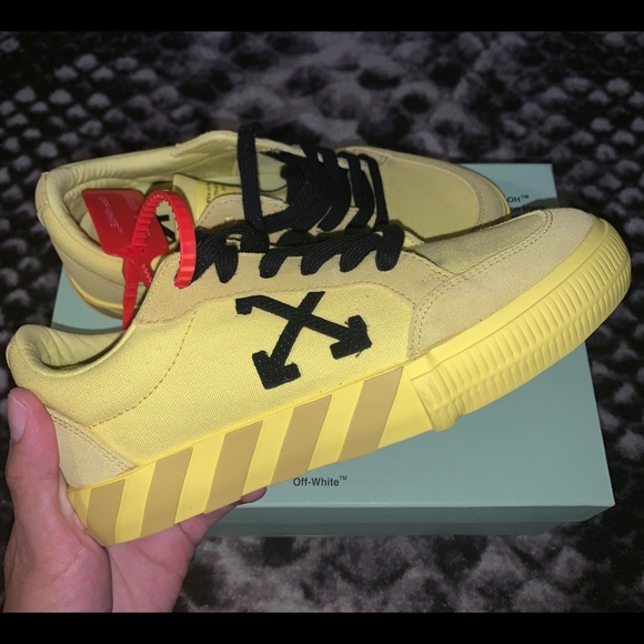 OFF - WHITE vulc low yellow canvas FW19 - Picture 2 of 7